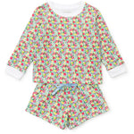 Everyday Stella Girls' Sweatshirt Short Set Arboretum Floral Kidswear