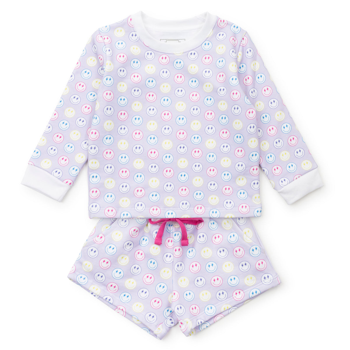 Everyday Stella Girls' Sweatshirt Short Set Preppy Smiles Kidswear