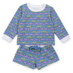 Everyday Stella Girls' Sweatshirt Short Set - Royal Safari Kidswear