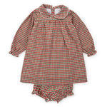 Grace Girls' Woven Dress Holiday Plaid stylish kids outfit collection