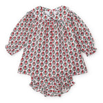 Grace Girls' Woven Dress - Pink Wreaths stylish kids outfit collection