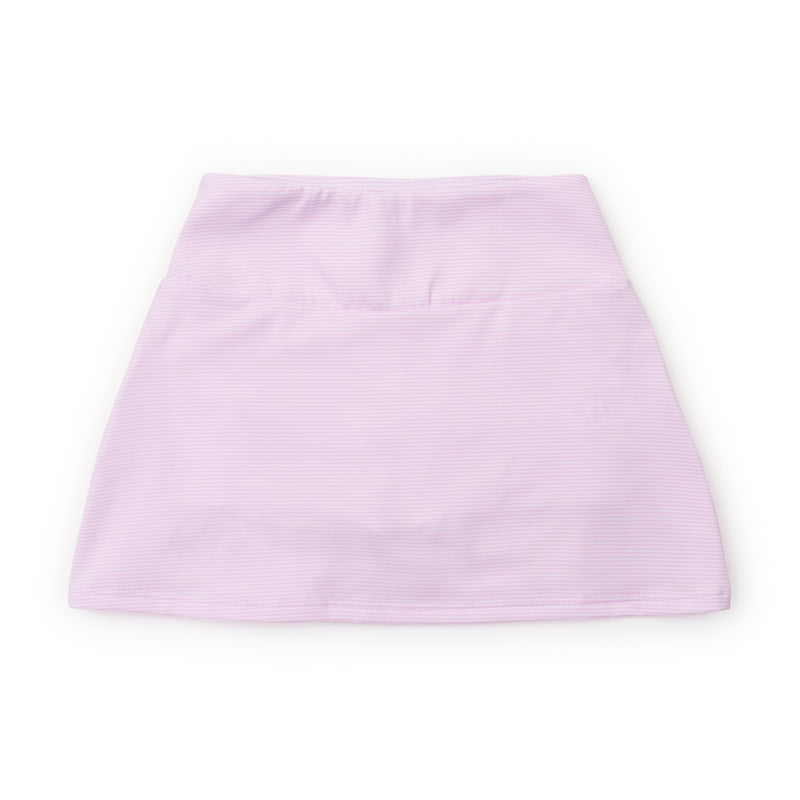 Margot Girls' Tiered Skirt by LH Sport - Pink and White Stripes
