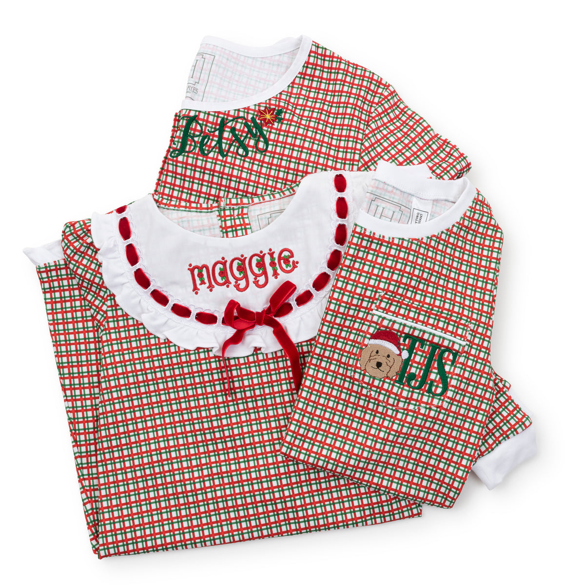 Bradford Boys' Pajama Pant Set - Holiday Plaid soft cotton kids fashion wear