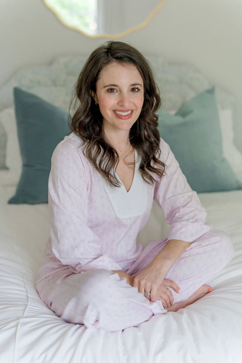 Julia Women's Pajama Pant Set - Goodnight Moon Pink