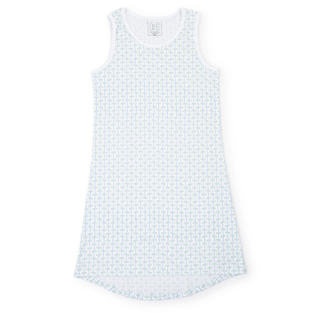 Everyday Katie Women's Pima Cotton Nightgown - Pacific Palms Blue Kidswear
