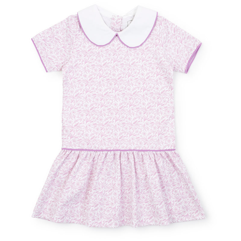 Libby Girls' Pima Cotton Dress - Pretty Pink Blooms