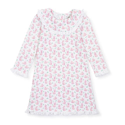 SALE Madeline Girls' Pima Cotton Dress - Bunny Hop Pink
