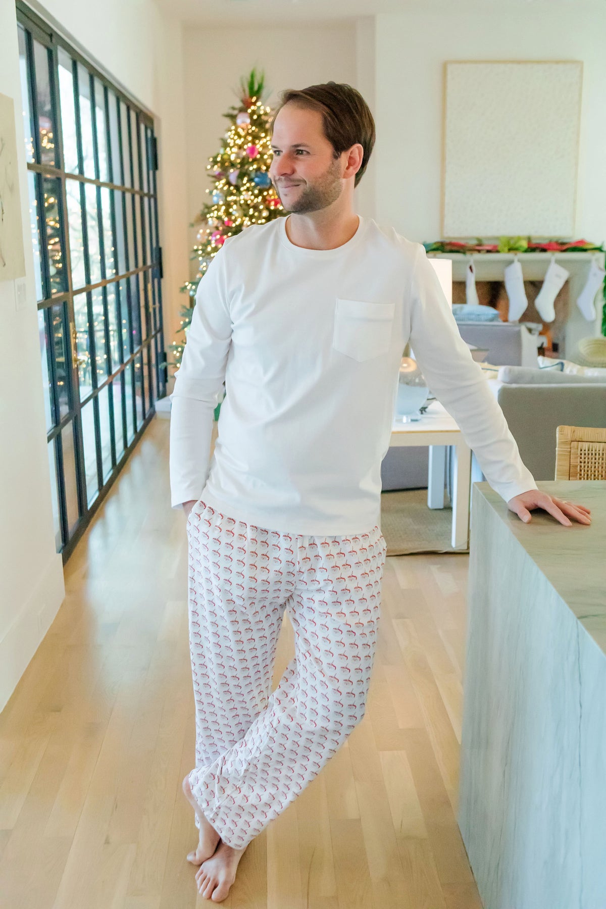 Brent Men's Hangout Pant - Hot Cocoa Santa outfit perfect for everyday wear
