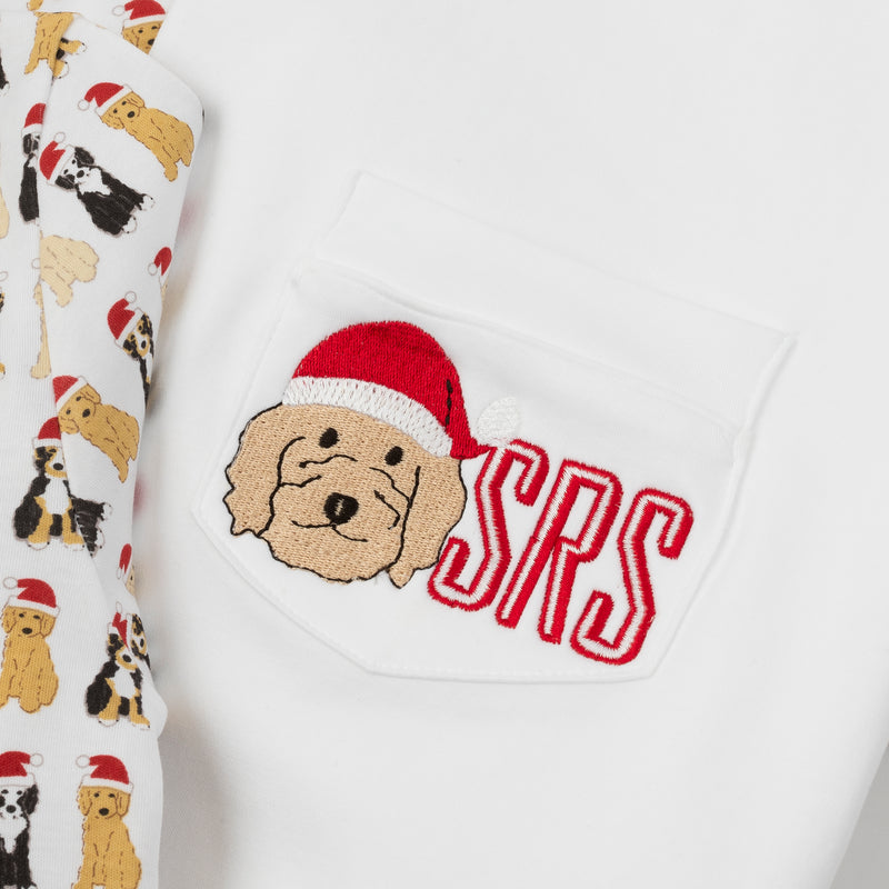 SALE Beckett Boys' Pima Cotton Hangout Pant - Christmas Pups
