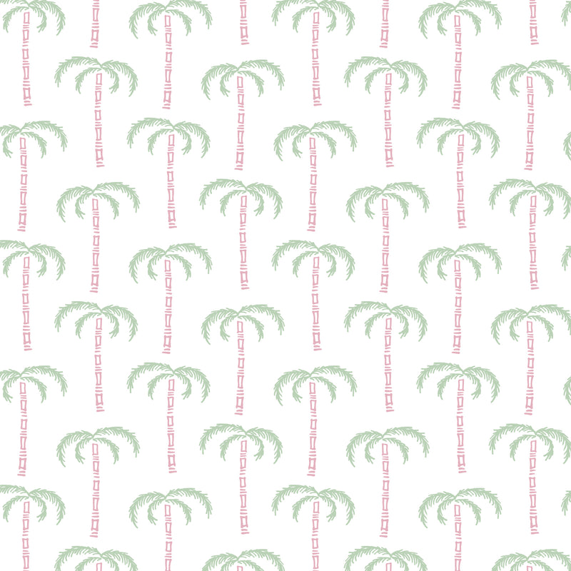 Emery Girls' Pima Cotton Short Set - Pacific Palms Pink