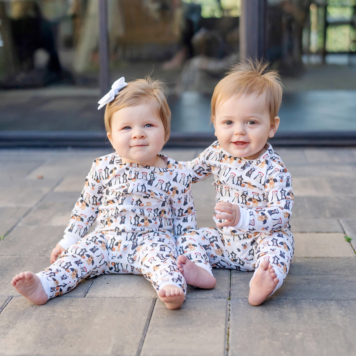 Parker Zipper Pajama - Halloween Pups outfit perfect for everyday wear