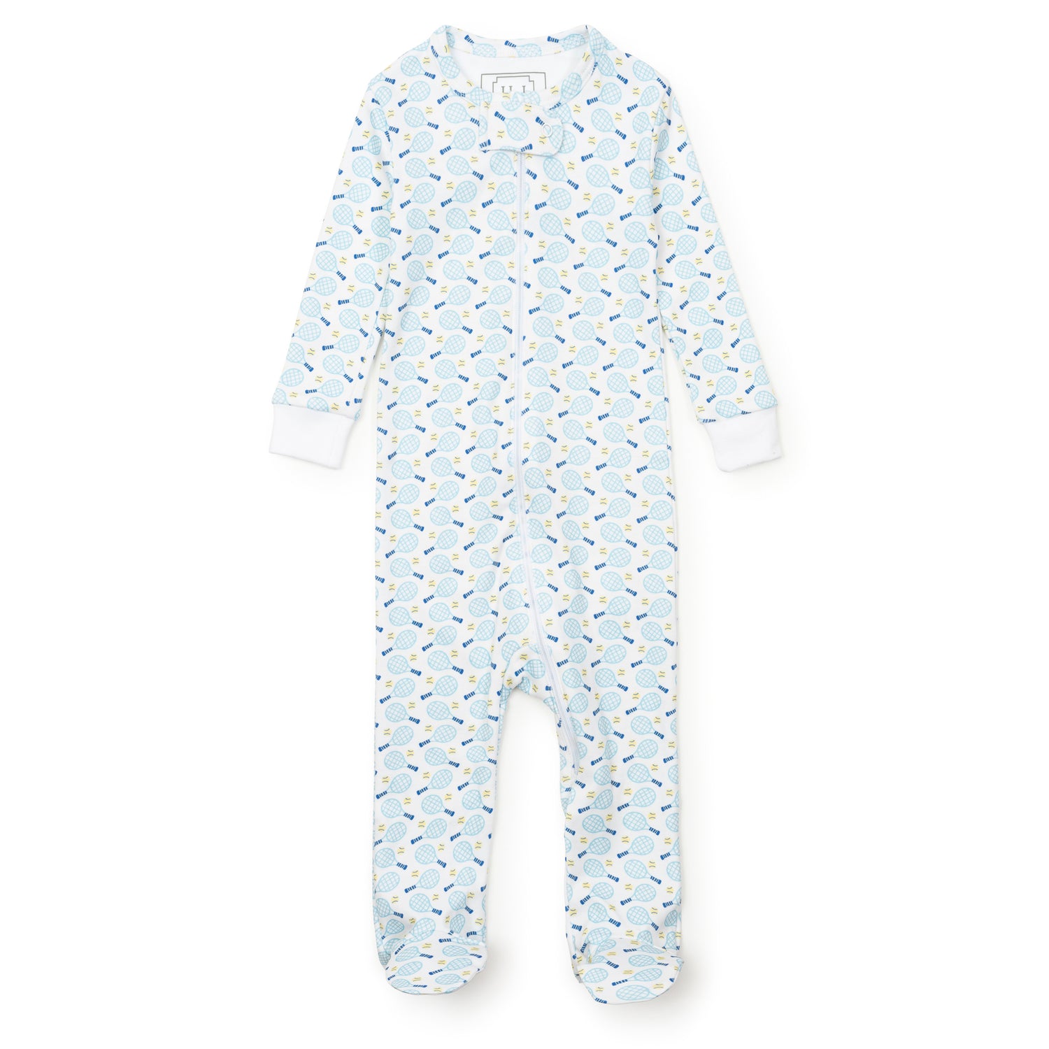 Parker Boys' Zipper Pajama - Tennis Match Blue
