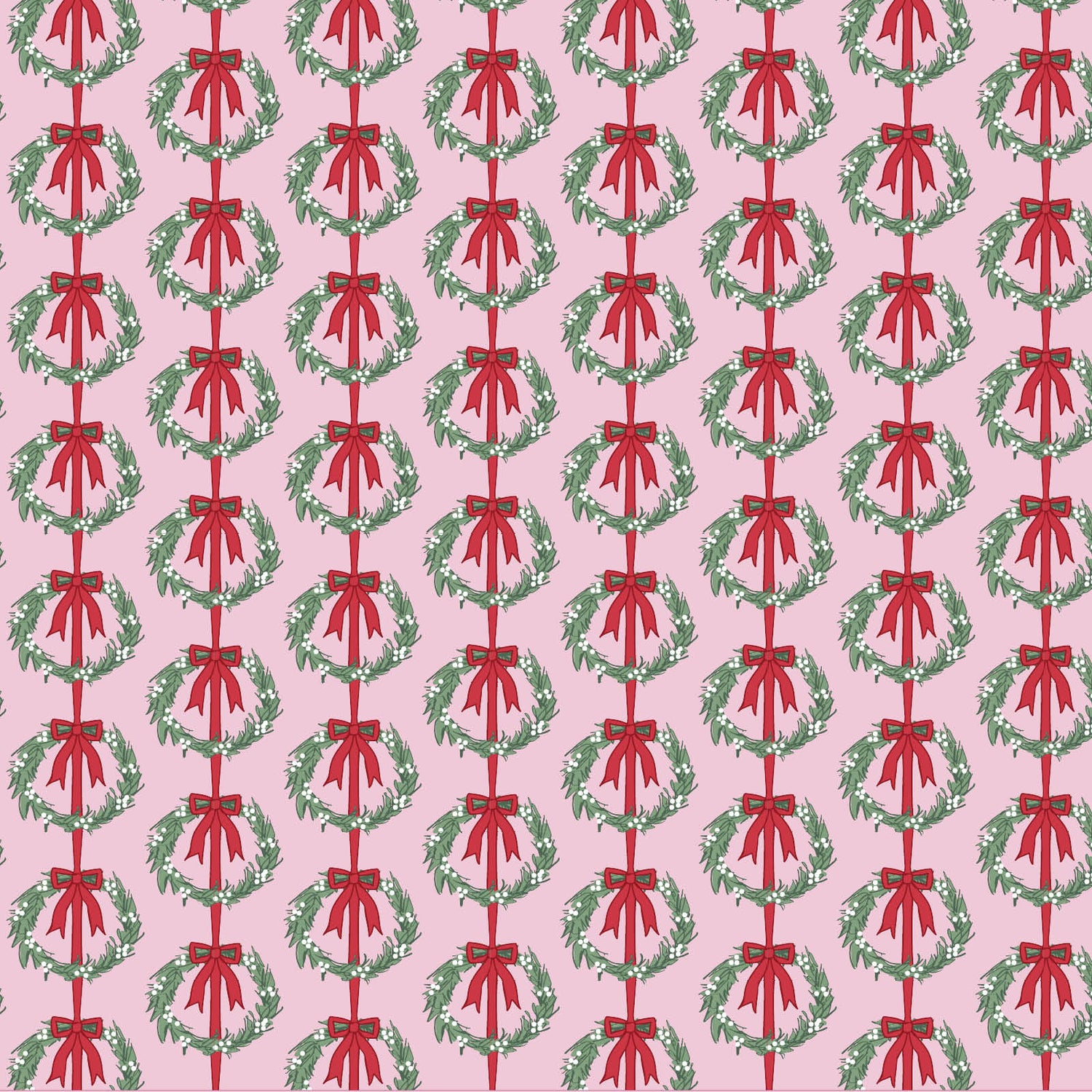 Evelyn Girls' Romper Pink Wreaths