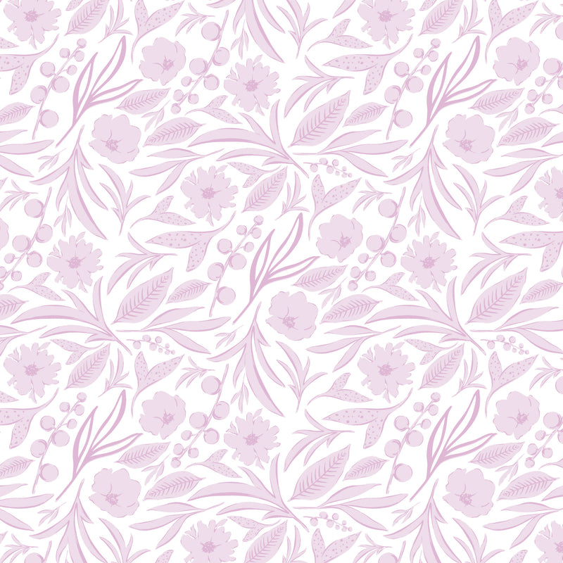 Gwen Girls' Pima Cotton Spa Wrap - Pretty Pink Blooms