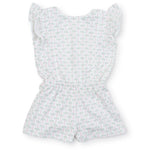 Everyday Rae Girls' Pima Cotton Romper Pacific Palms Pink Kidswear