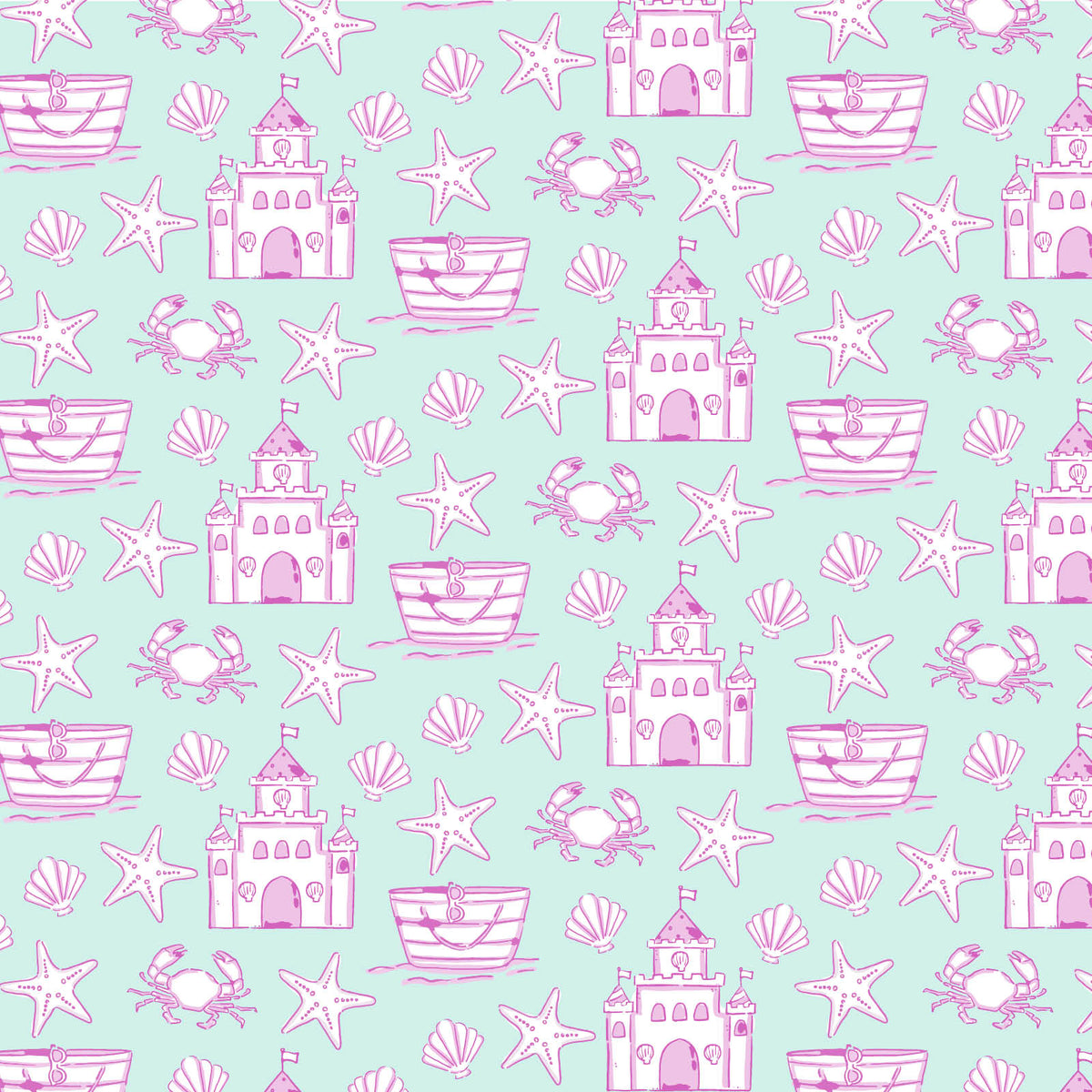 Emery Girls' Short Set - Sandcastles Pink stylish kids outfit collection