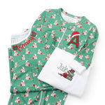 Parker Zipper Pajama - Santa's Helper soft cotton kids fashion wear