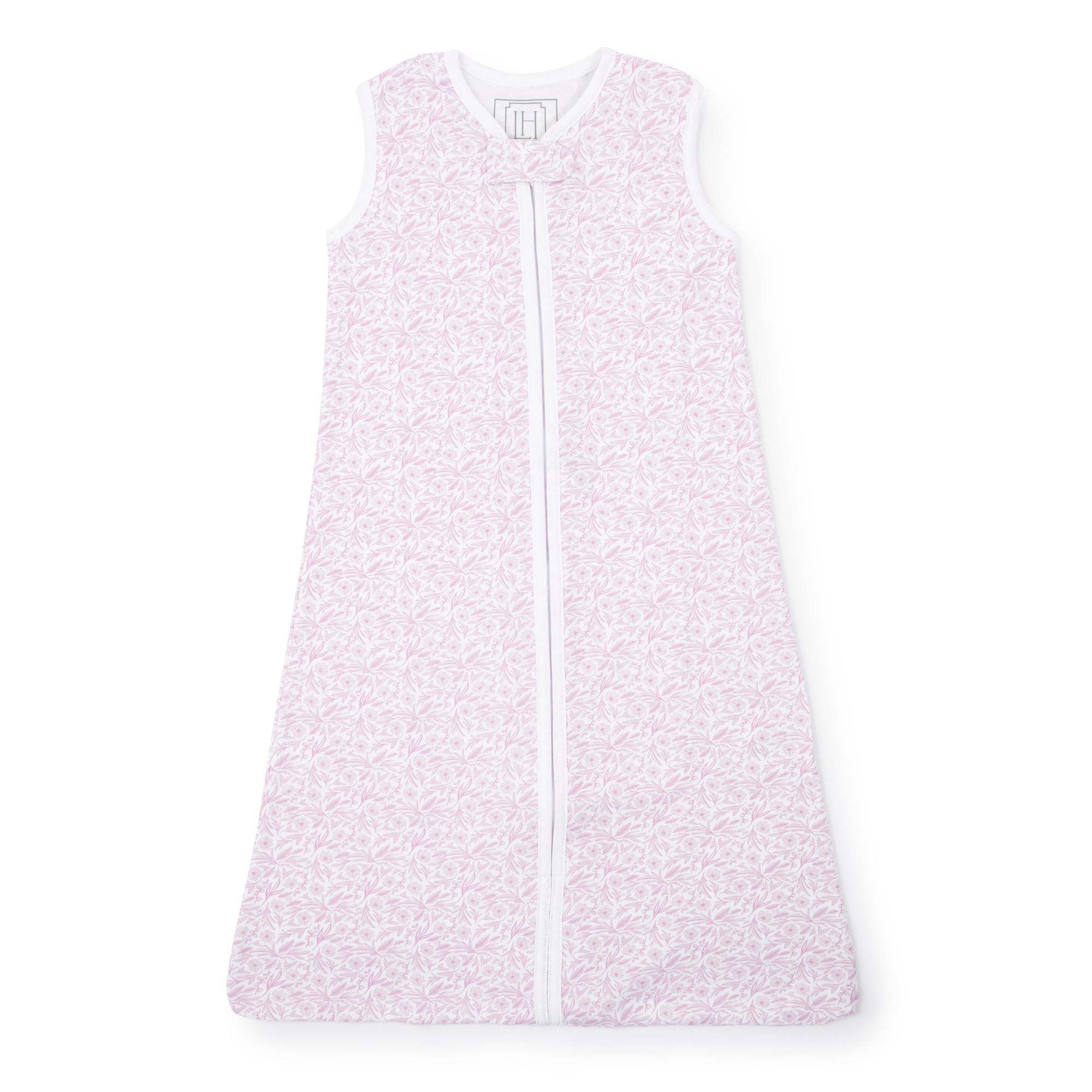 Wearable Girls' Pima Cotton Blanket - Pretty Pink Blooms