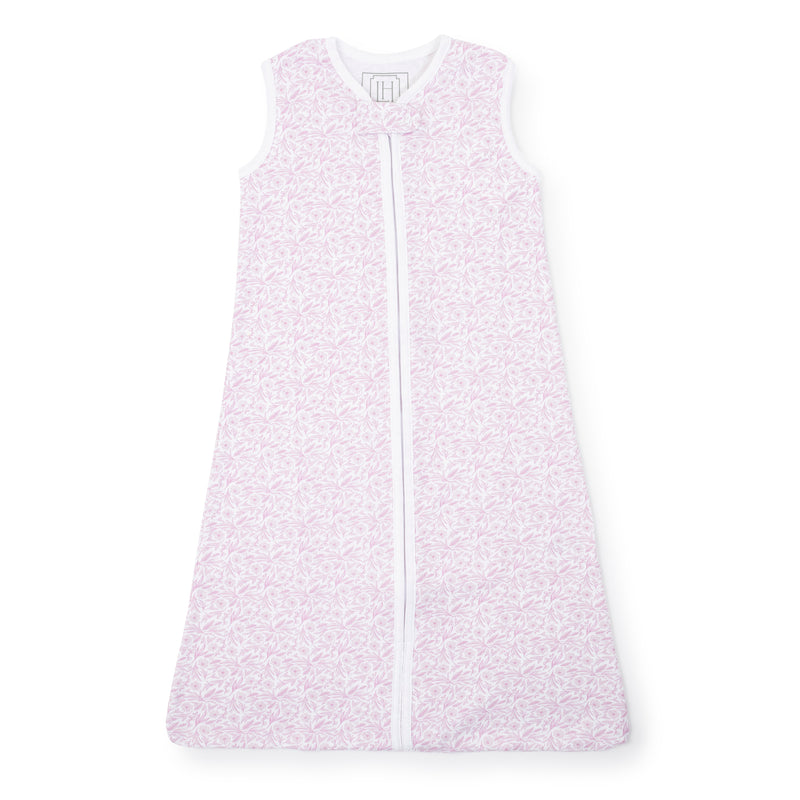Wearable Girls' Pima Cotton Blanket - Pretty Pink Blooms