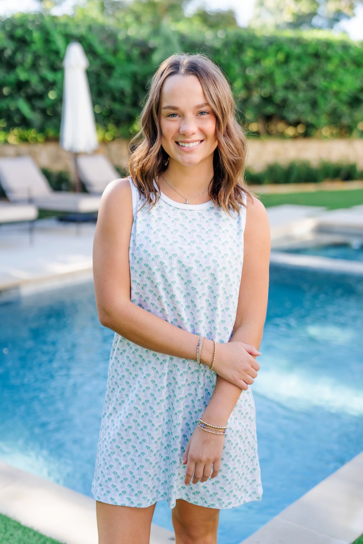 Everyday Katie Women's Nightgown Palm Tree Isle Blue Children’s Wear