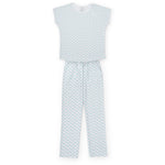 Everyday Marcia Women's Pajama Pant Set - Palm Tree Isle Pink Kidswear
