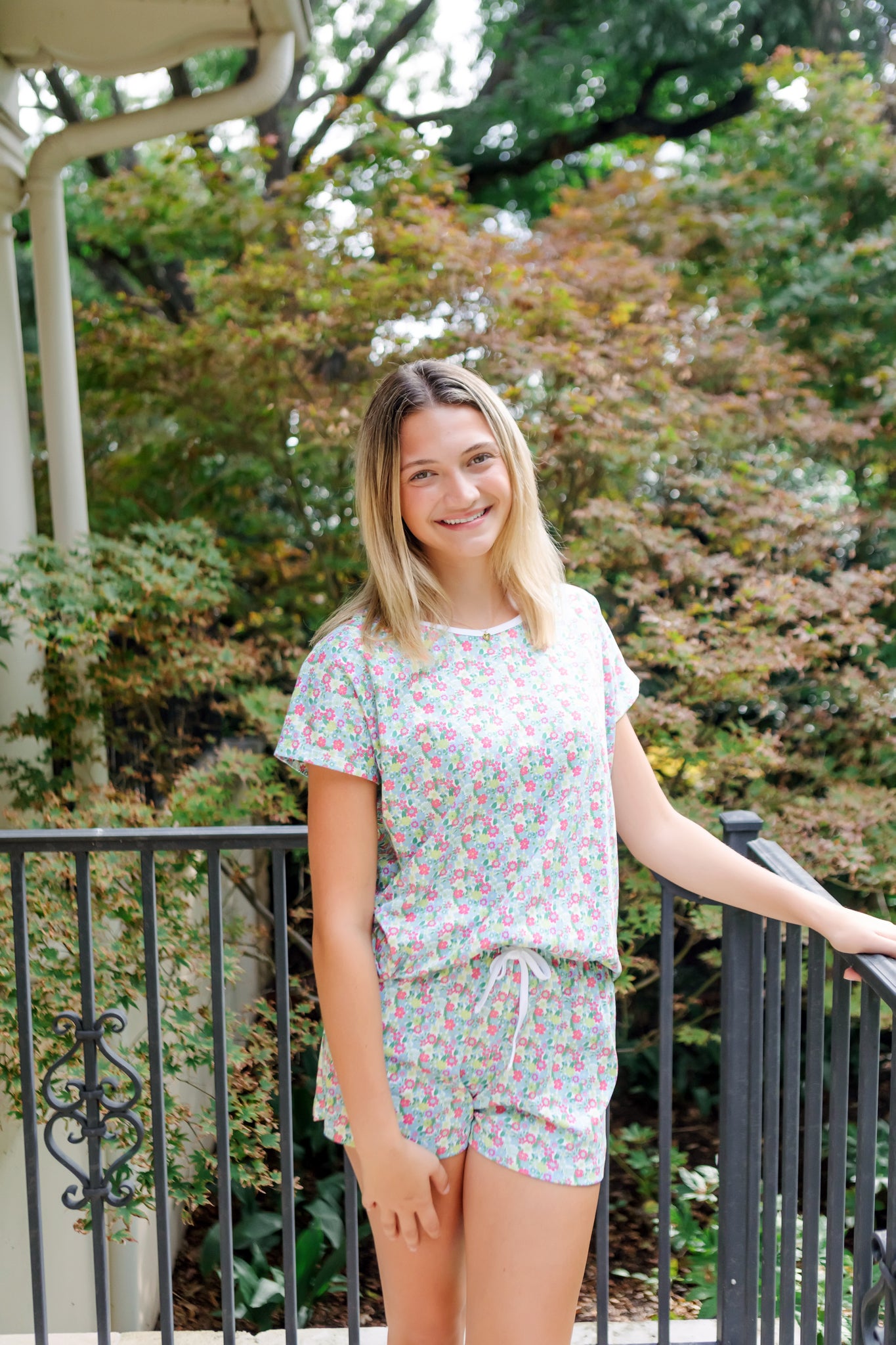 Buy Riley Women's Pajama Short Set - Arboretum Floral kids clothing online