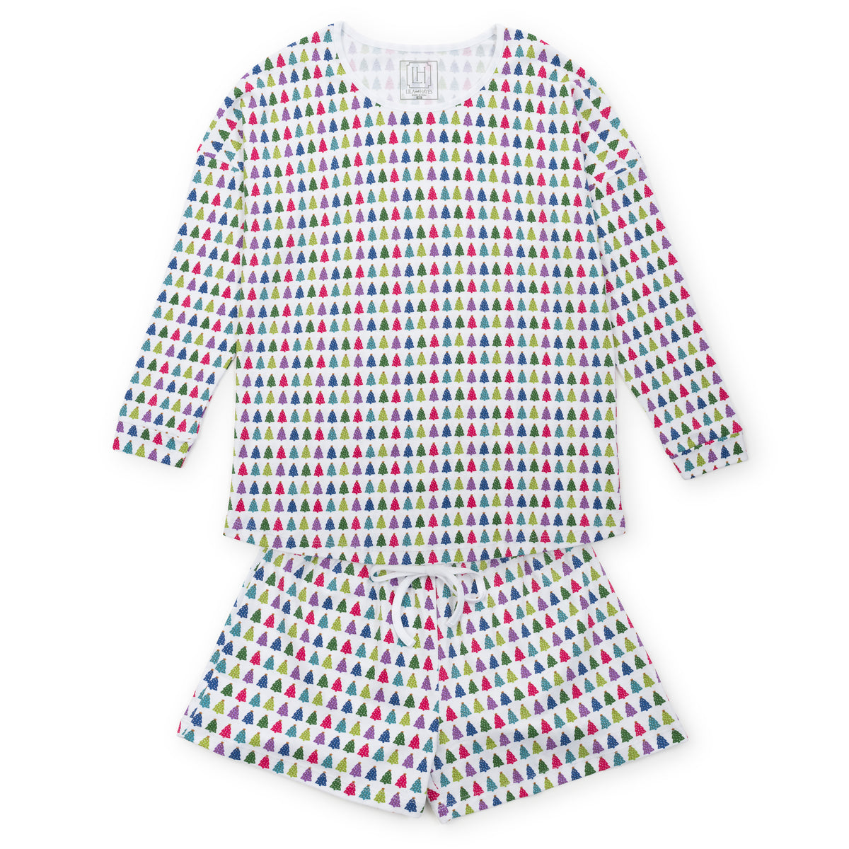 Everyday Anna Women's Longsleeve & Short Set - Christmas Tree Bright Kidswear