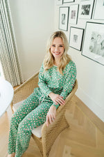 Audrey Women's Longsleeve Top Pant Set - Retro Ornaments outfit perfect for everyday wear