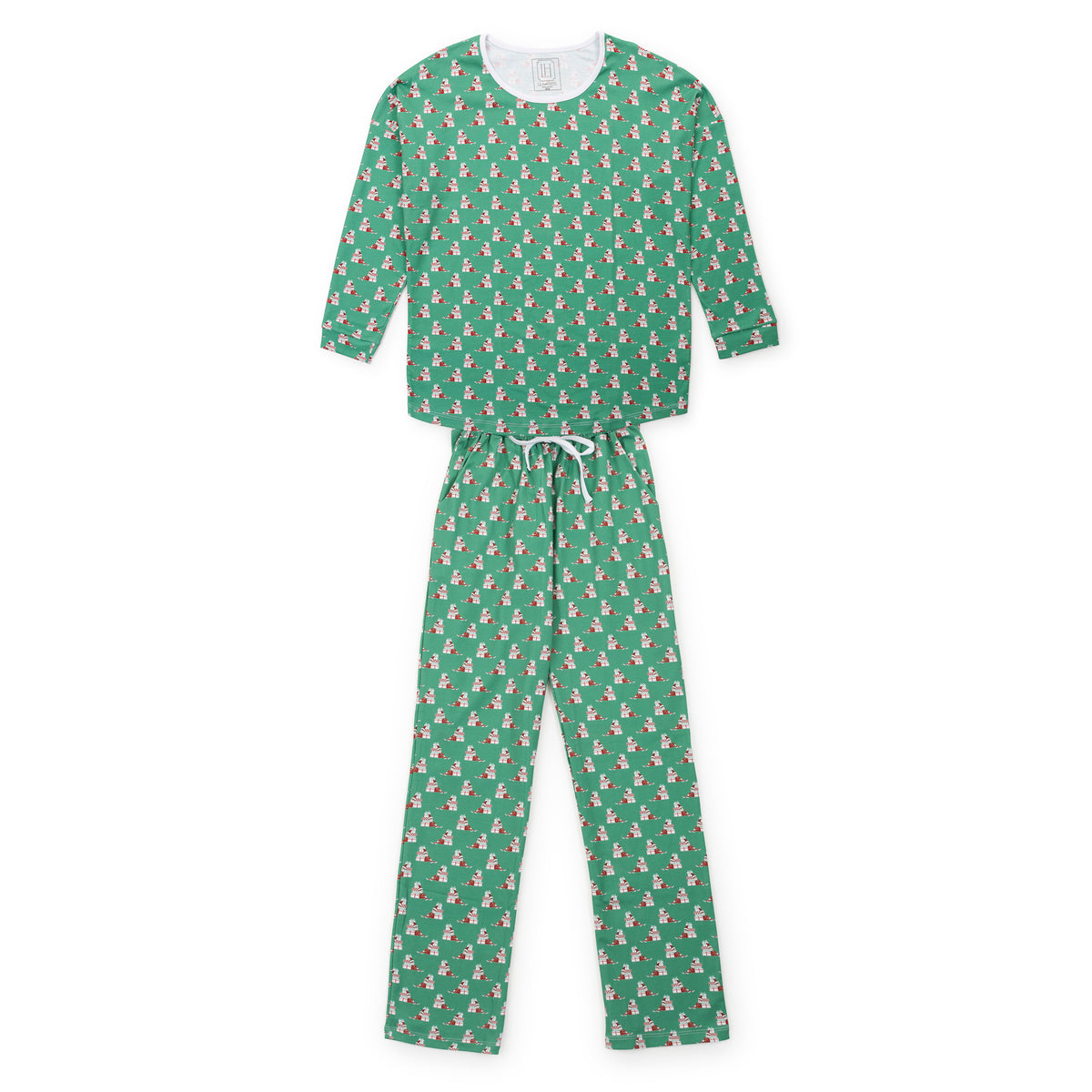 Everyday Audrey Women's Longsleeve Top Pant Set - Santa's Helpers Kidswear