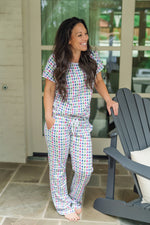 Marcia Women's Pajama Pant Set - Christmas Tree Bright outfit perfect for everyday wear