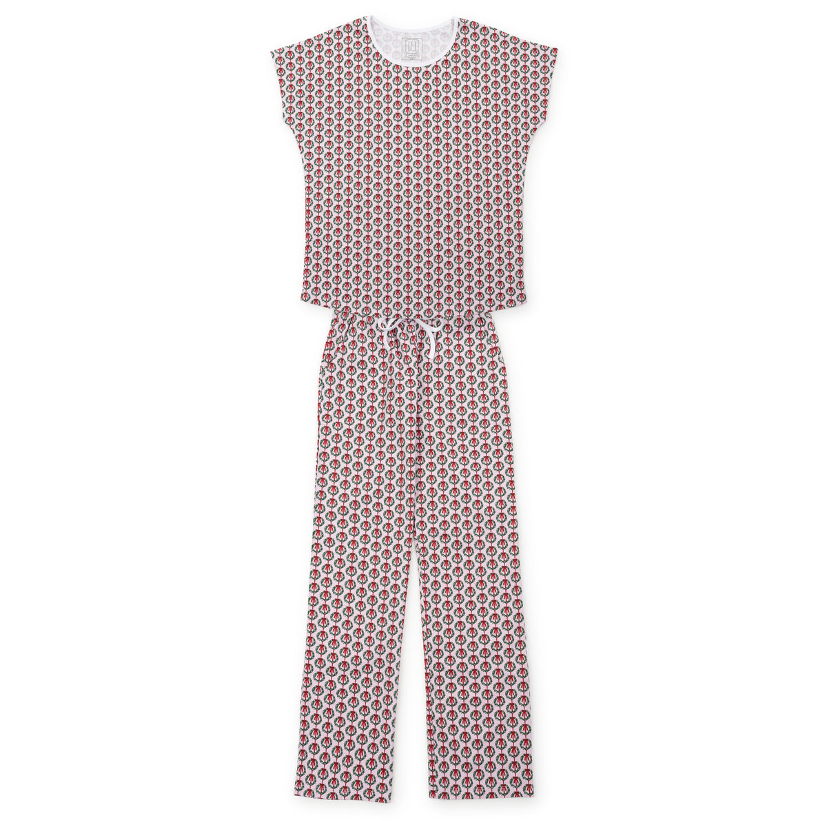 Everyday Marcia Women's Pajama Pant Set - Pink Wreaths Kidswear