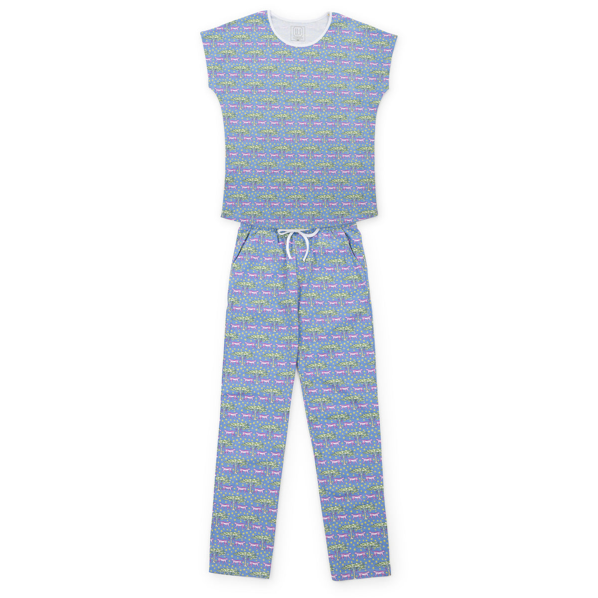 Everyday Marcia Women's Pajama Pant Set - Royal Safari Kidswear