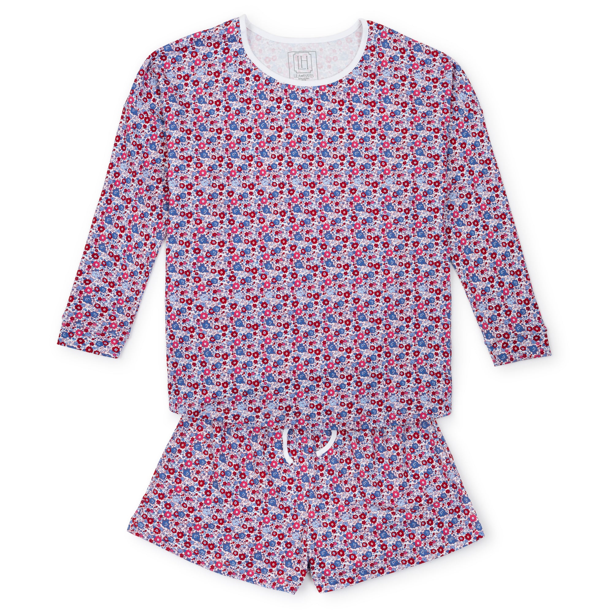 Anna Women's Longsleeve Top Short Set - Freedom Floral