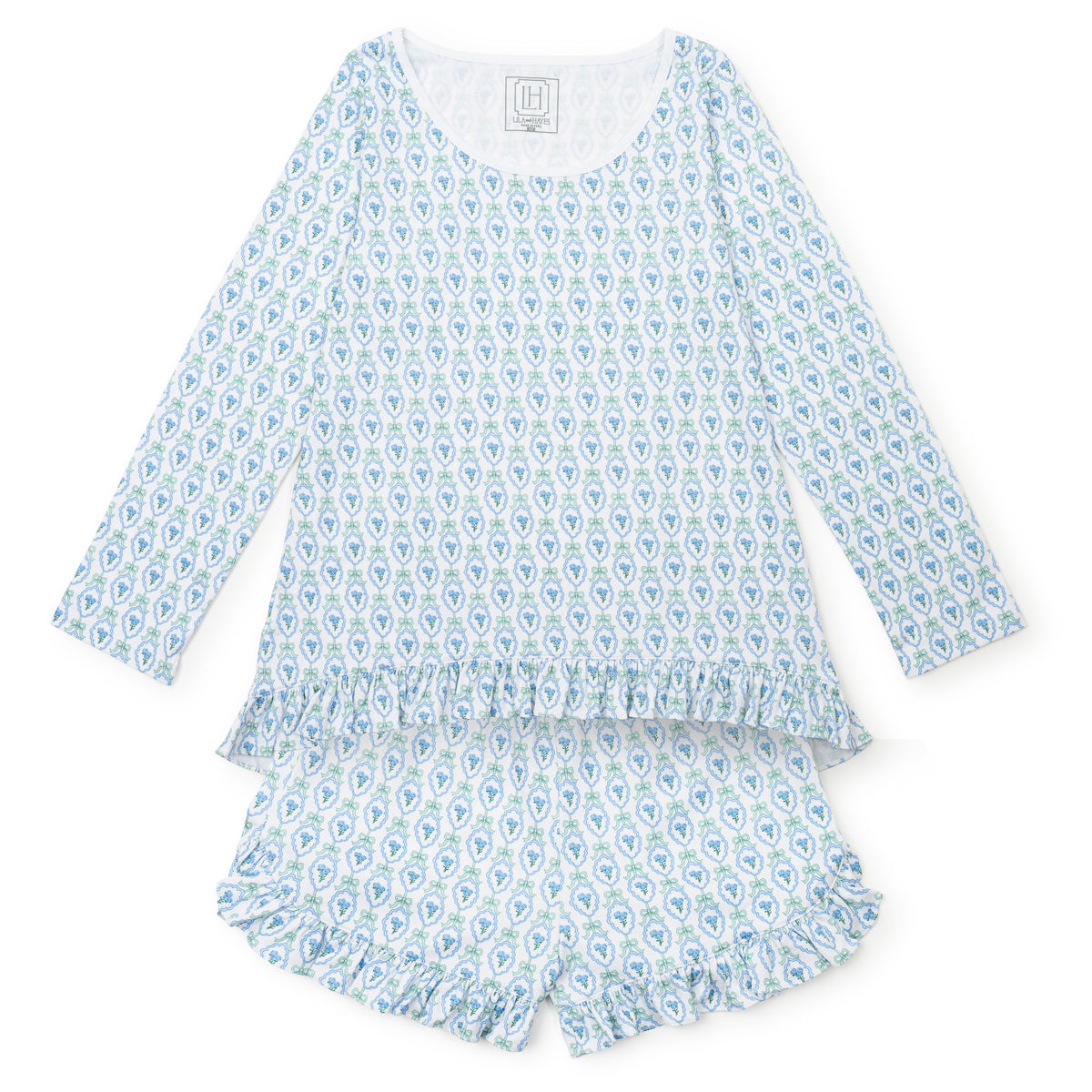 Everyday Kathryn Women's Pajama Short Set - Hampton Blooms Kidswear