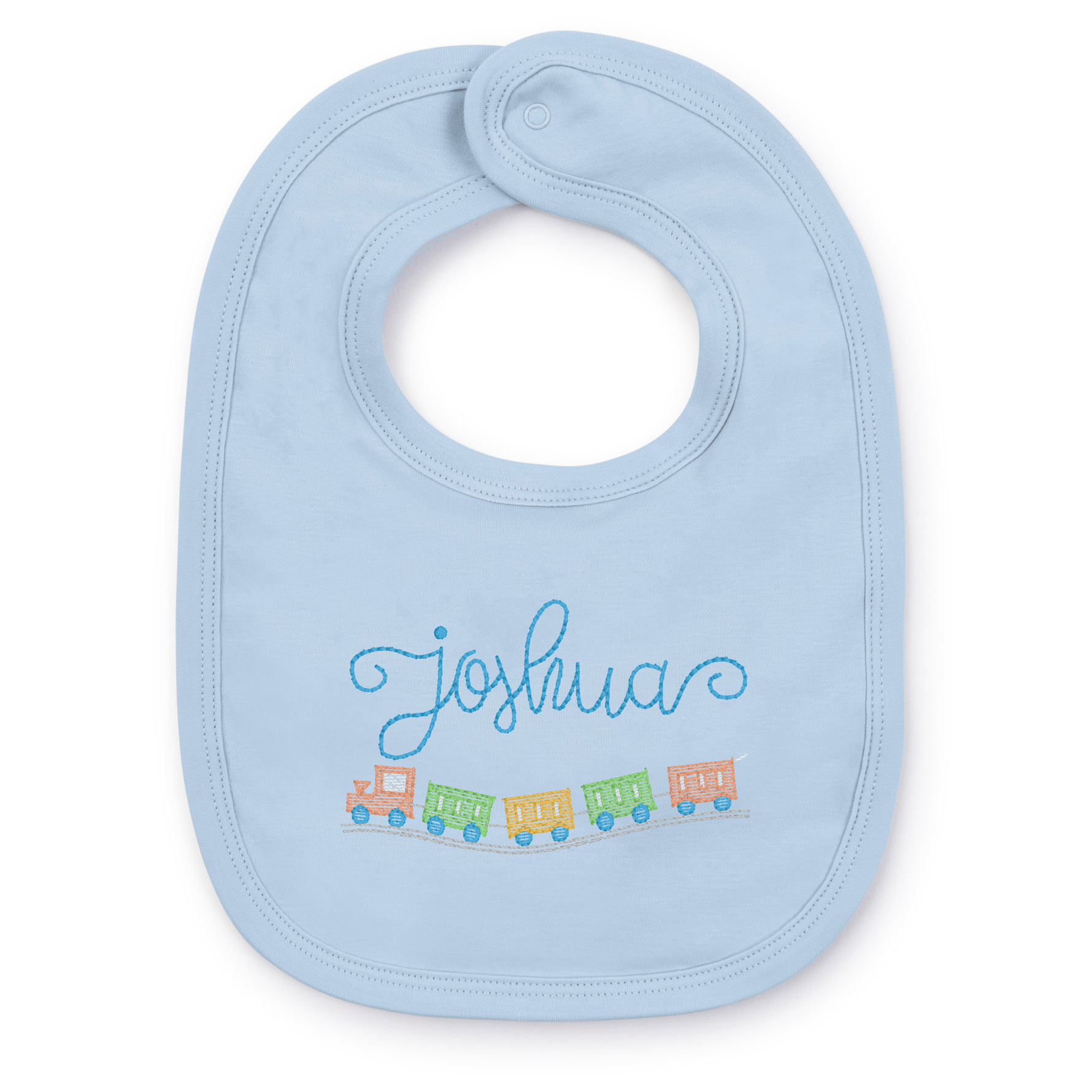 Plain Edge Bib Light Blue dress for girls premium quality