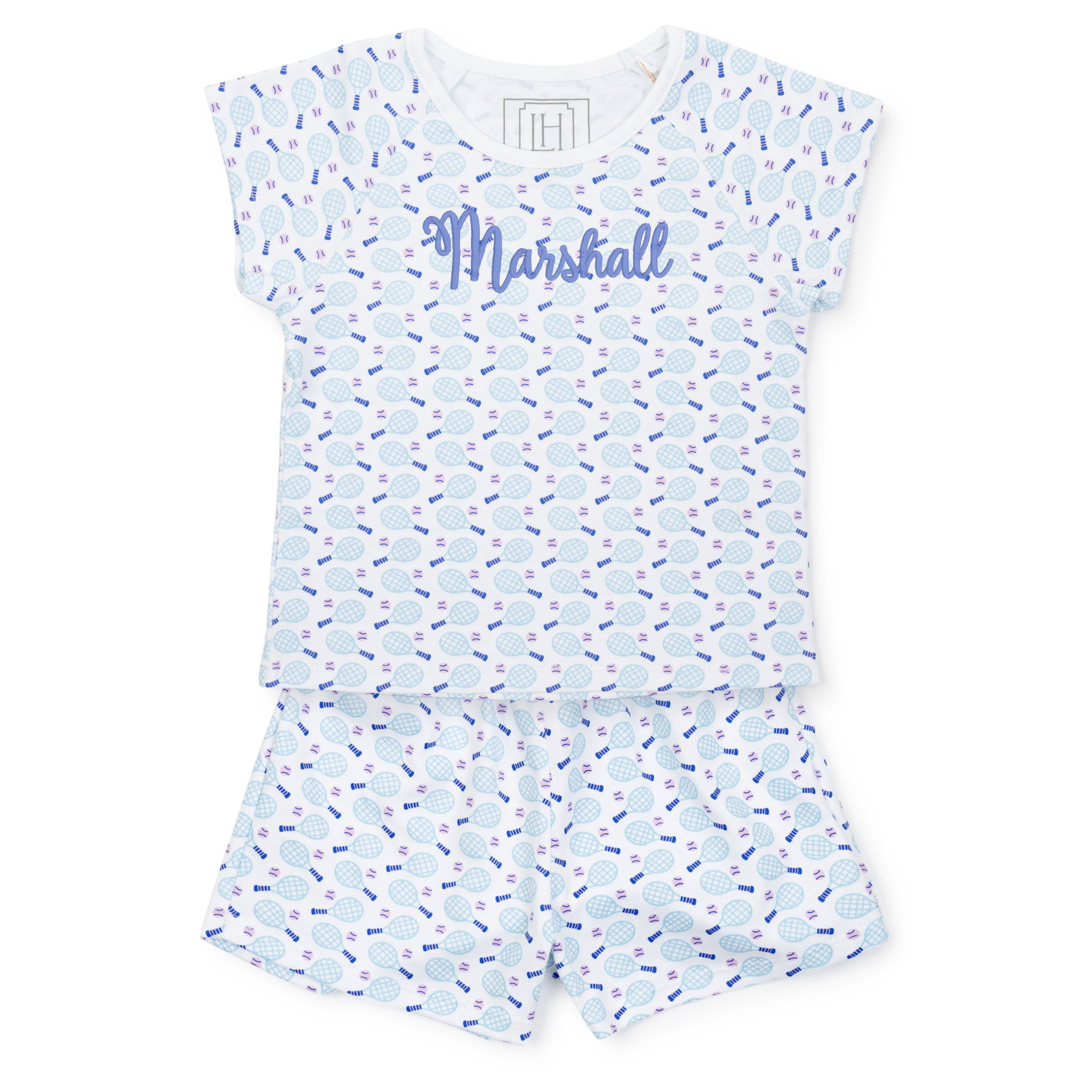 Buy Emery Girls' Short Set - Tennis Match Pink kids clothing online