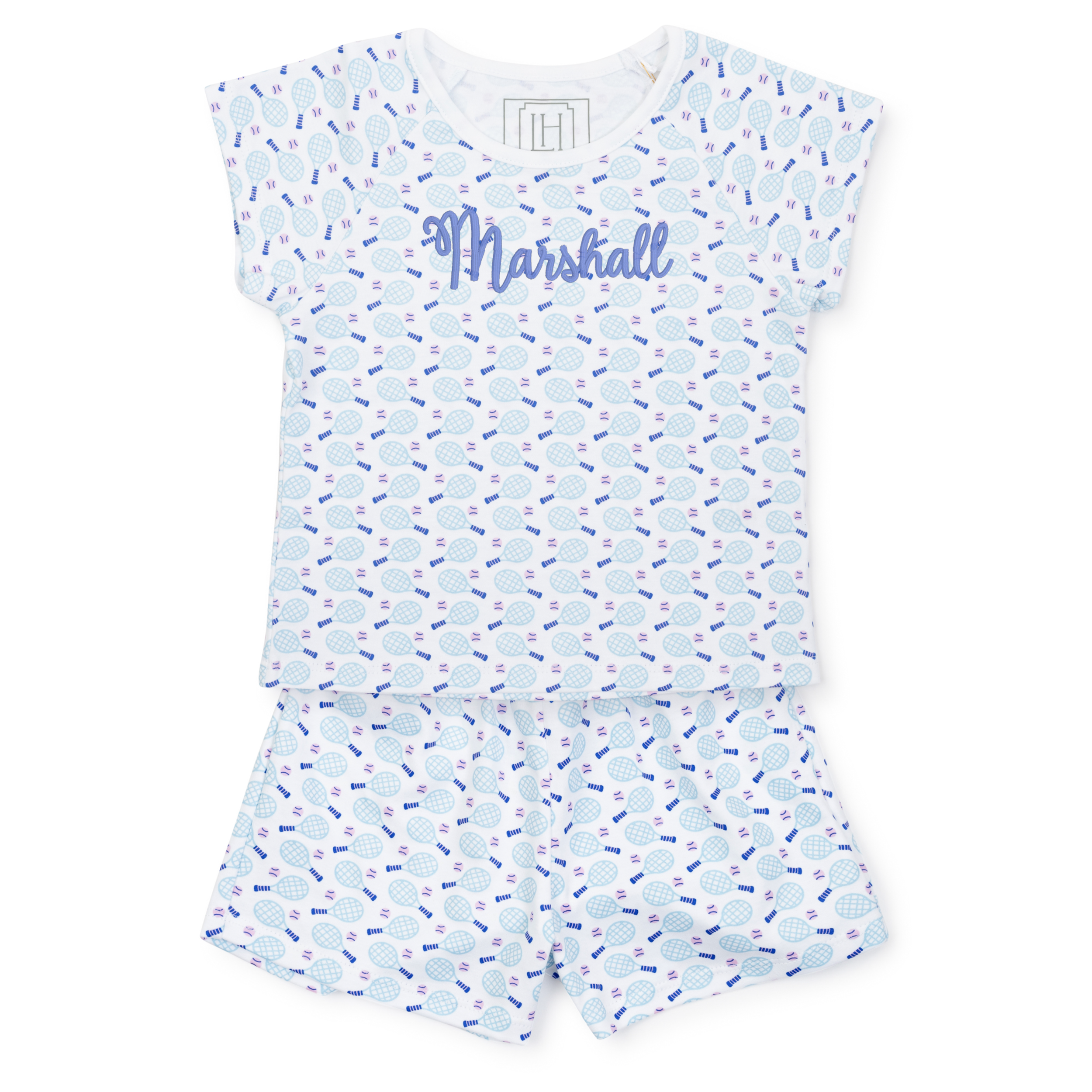 Emery Girls' Short Set - Tennis Match Pink