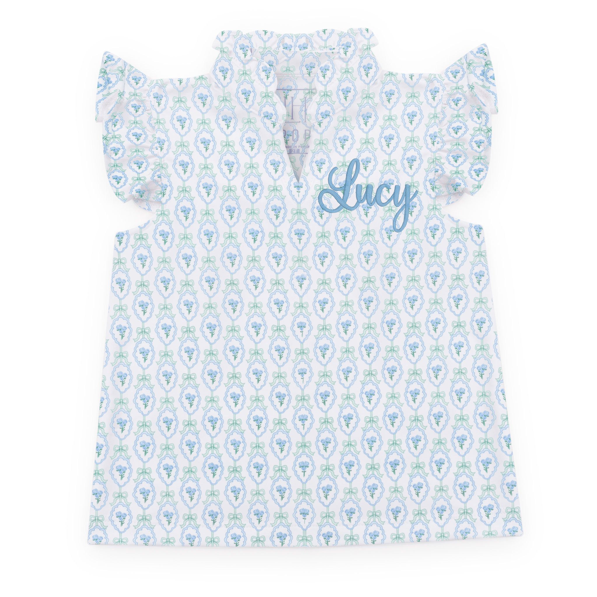 Ellie Girls' Sleeveless Performance Top by LH Sport - Hampton Blooms