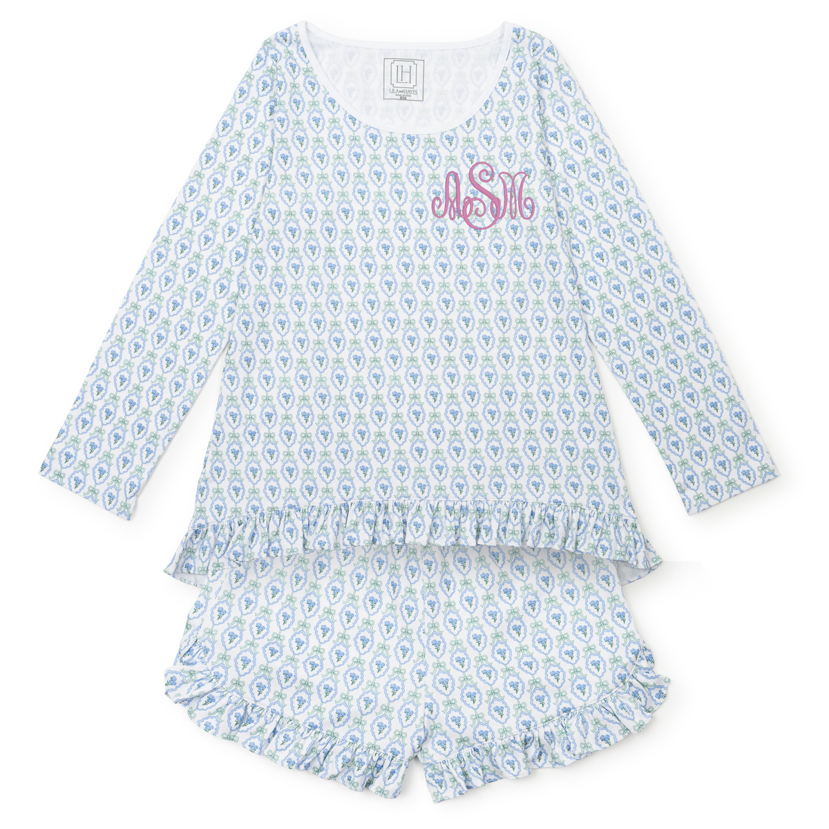 Kathryn Women's Pajama Short Set - Hampton Blooms outfit perfect for everyday wear