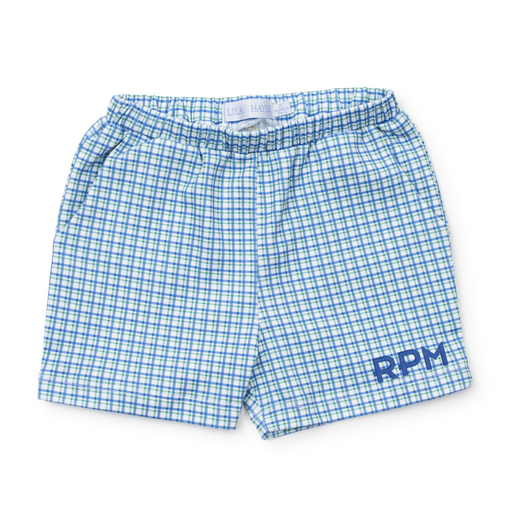 Buy Sawyer Boys' Play Shorts Hampton Plaid kids clothing online