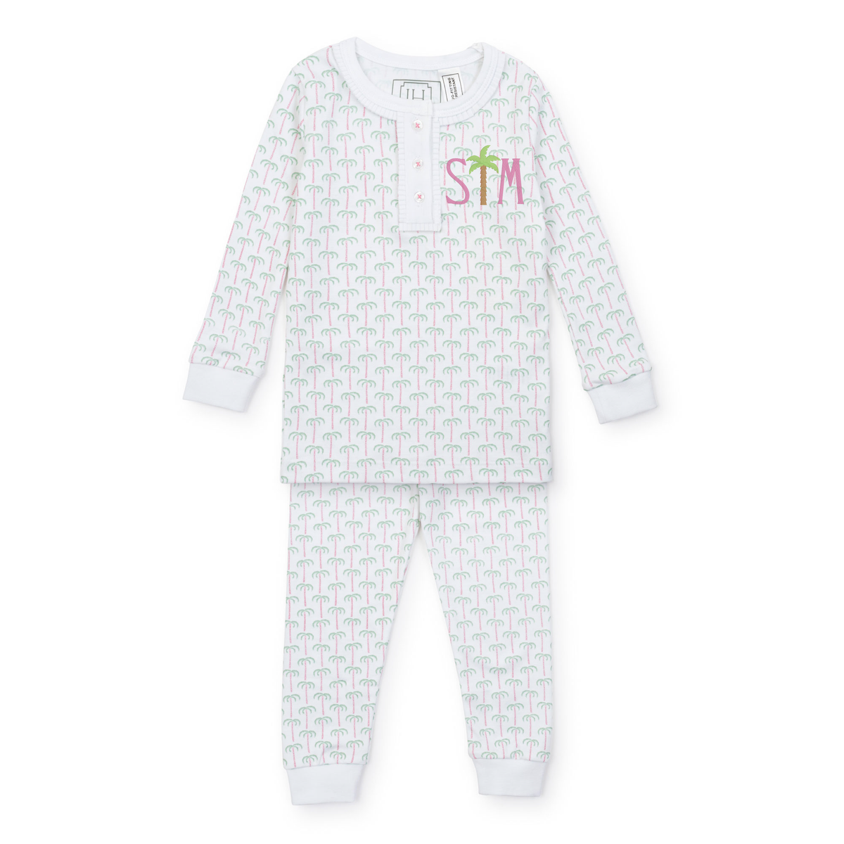 Alden Girls' Pajama Pant Set - Pacific Palms Pink outfit perfect for everyday wear