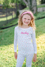 Ava Girls' Pajama Pant Set - Garden Floral soft cotton kids fashion wear