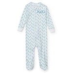 Parker Boys' Zipper Pajama - Palm Tree Isle Blue outfit perfect for everyday wear