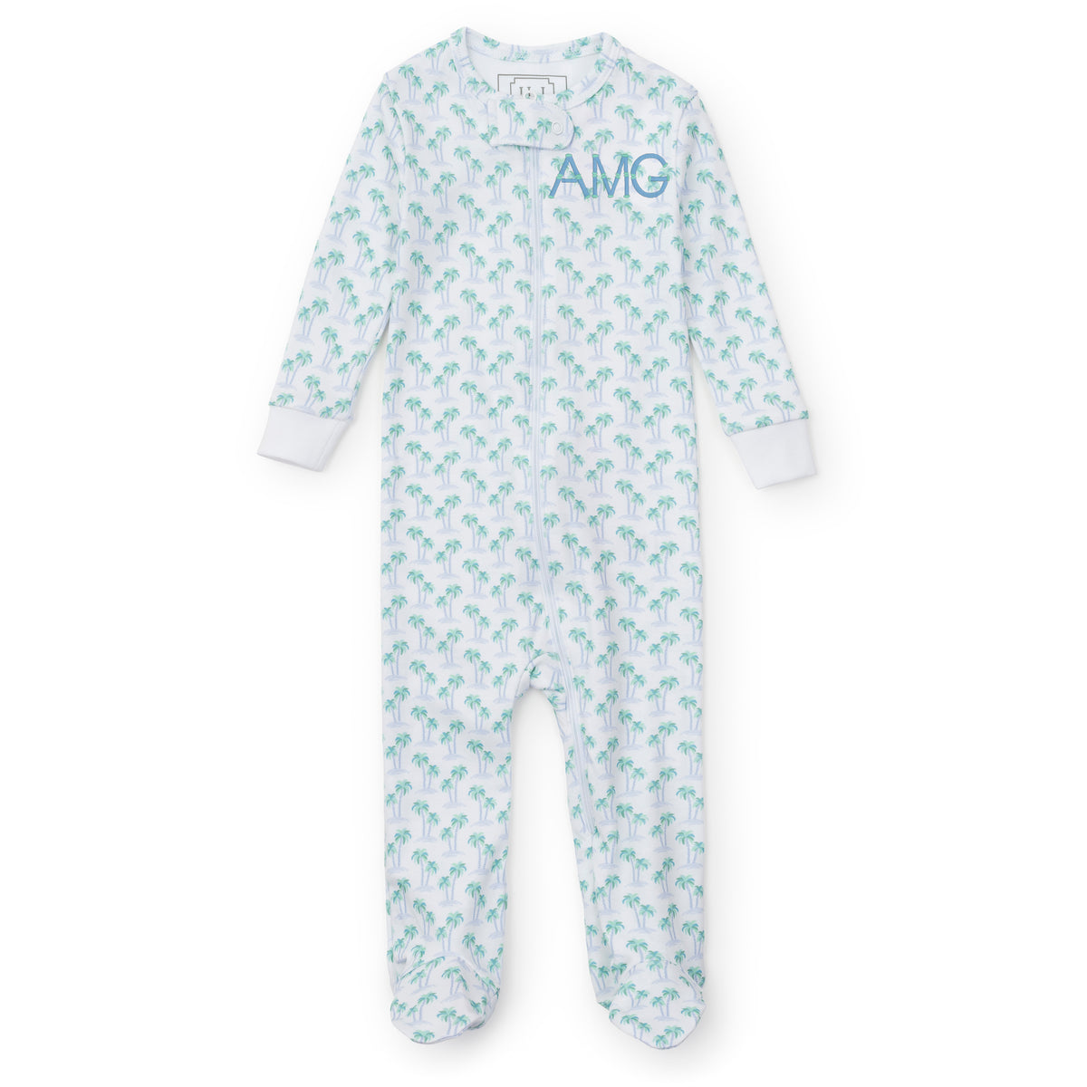Parker Boys' Zipper Pajama - Palm Tree Isle Blue outfit perfect for everyday wear