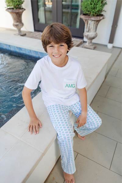 Beckett Boys' Pima Cotton Hangout Pant - Cool Crabs – Lila and Hayes