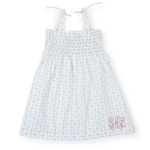 Betsy Girls' Woven Dress - Pacific Palms Blue outfit perfect for everyday wear