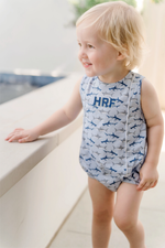 Reid Boys' Bubble - Swimming Sharks soft cotton kids fashion wear