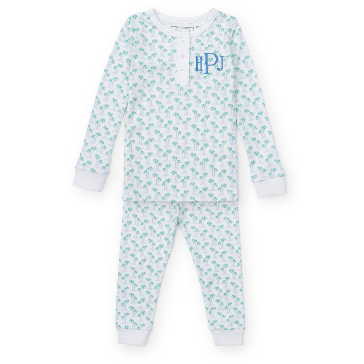 Jack Boys' Pajama Pant Set - Palm Tree Isle Blue outfit perfect for everyday wear
