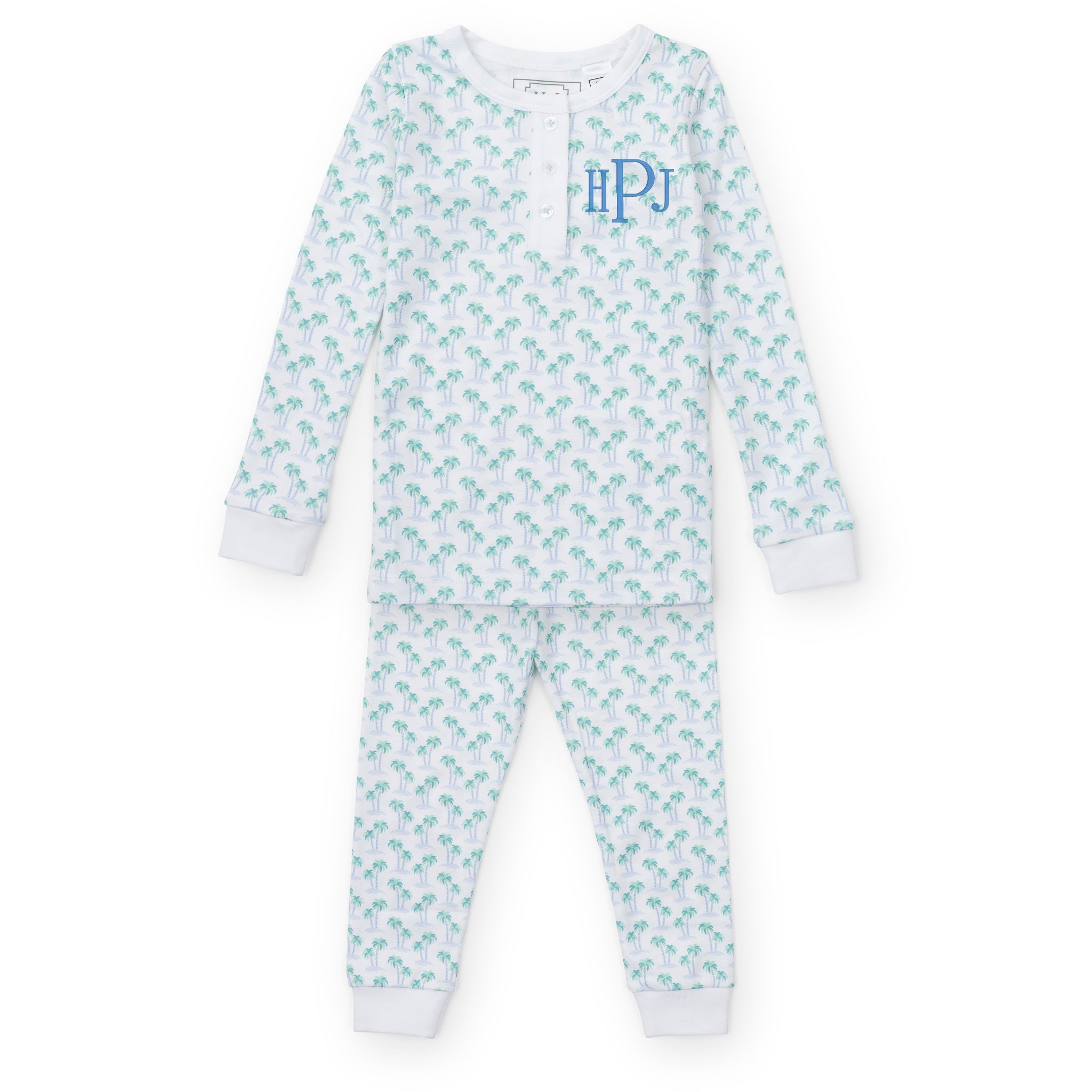 Jack Boys' Pajama Pant Set - Palm Tree Isle Blue
