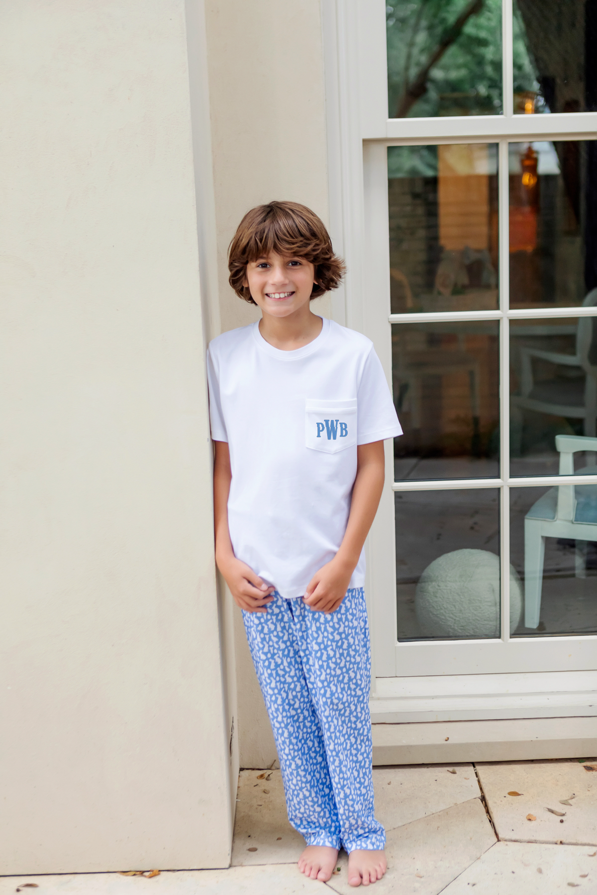 Beckett Boys' Hangout Pant - Easter Time Blue outfit perfect for everyday wear